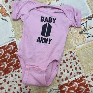 Baby Kpop Fan BTS ARMY Personalized Newborn Bodysuit